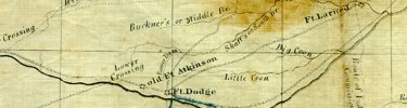 Historic Map of Fort Larned area.